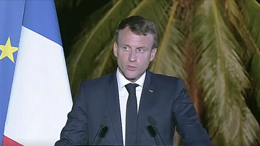 Emmanuel Macron en conférence de presse à Mayotte, le 22 Octobre 2019. © Elysée